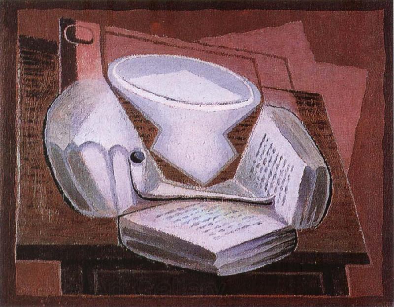 Juan Gris The Pipe on the book Norge oil painting art